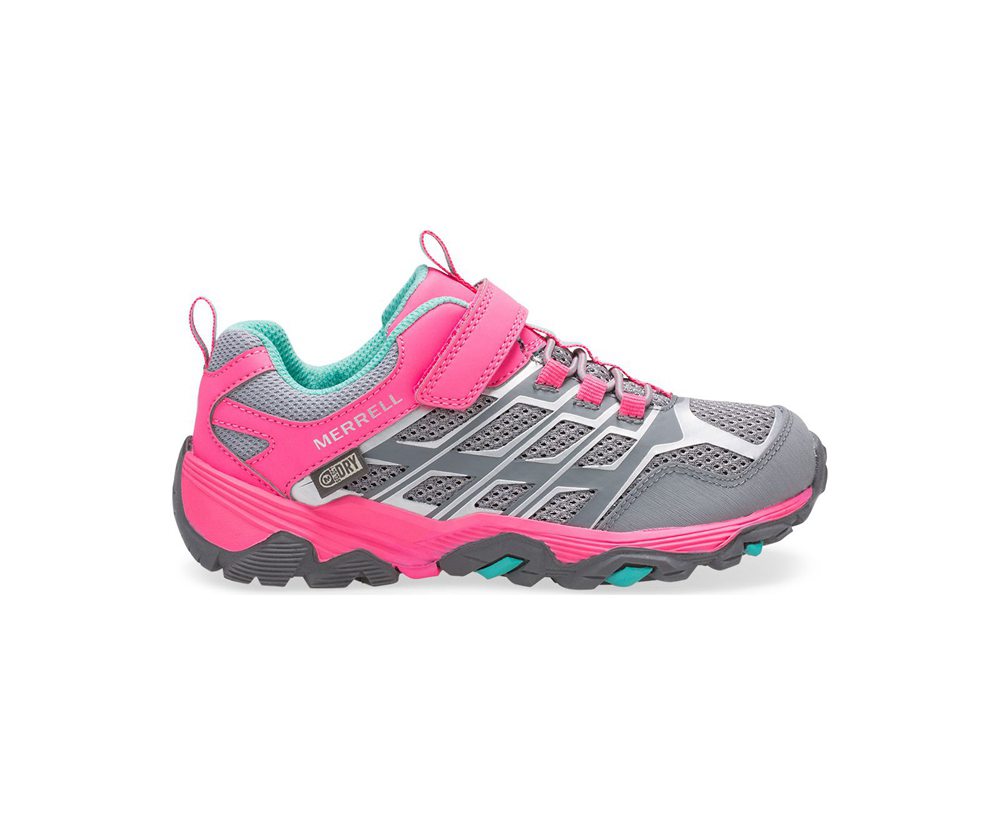 Merrell Sneakers Børn - Moab Fst Lav A/C Waterproof - Grå/Pink - CHM534127